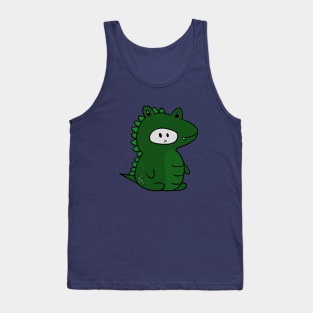 Trick or Treating Dino Halloween Costume Tank Top